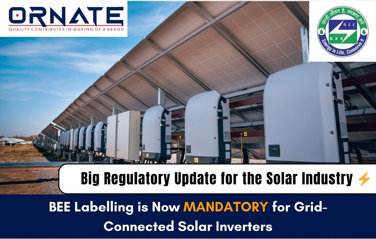 BEE Labelling Mandatory for Grid-Connected Solar Inverters from 2026